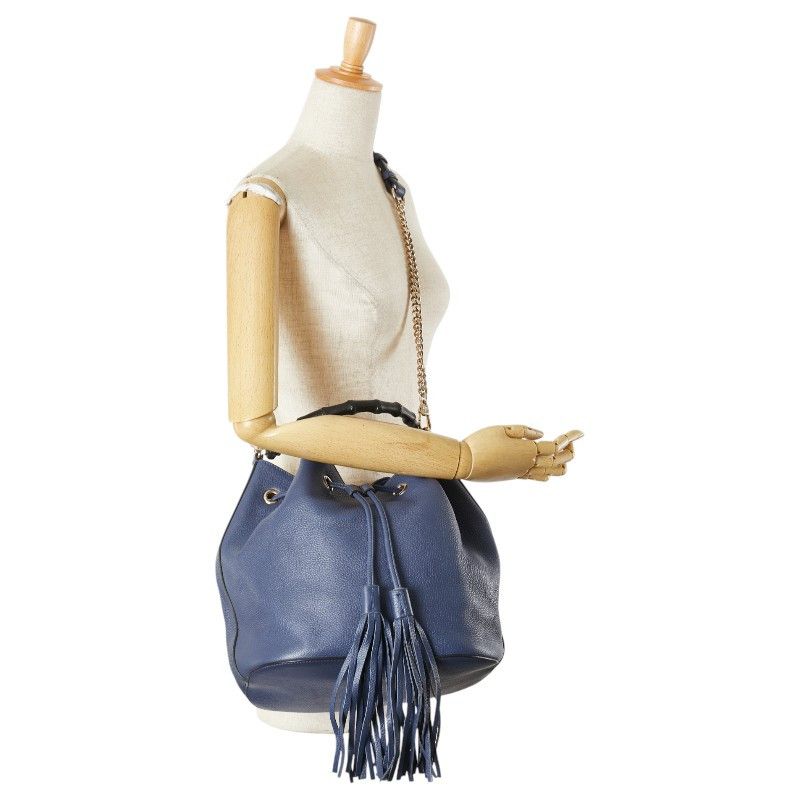 Gucci Gucci Gucci Bamboo Leather 2way Bag Leather Shoulder Bag 387613 DUTY FREE for USA Size ONE SIZE - 14 Thumbnail