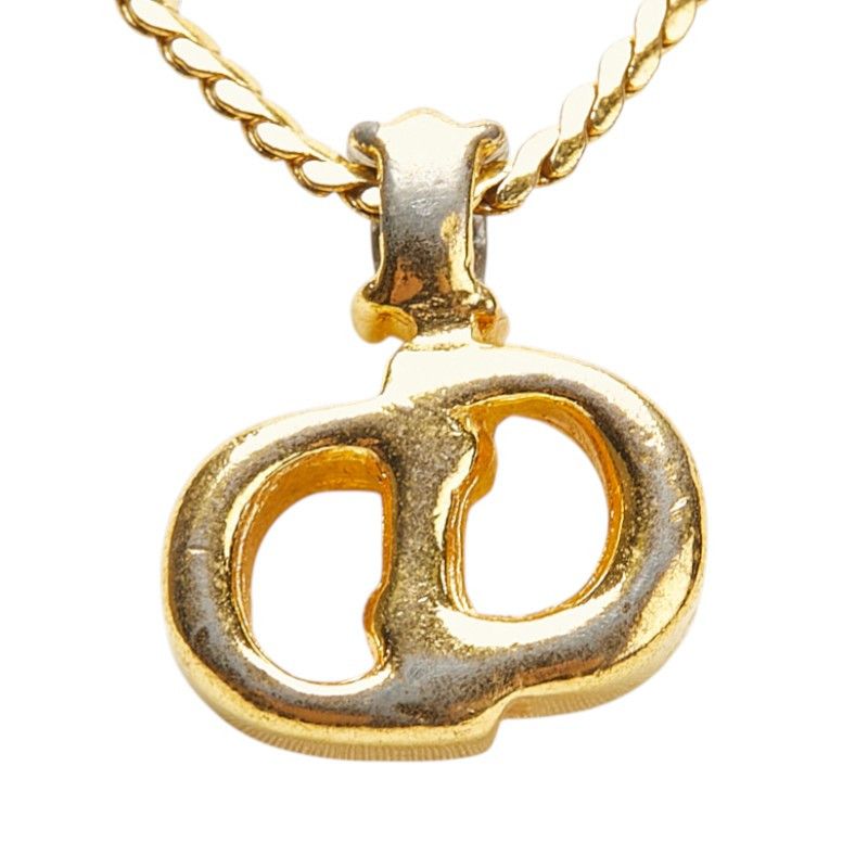 Dior Dior Dior CD Logo Stone Necklace Metal Necklace DUTY FREE for USA Size ONE SIZE - 3 Thumbnail