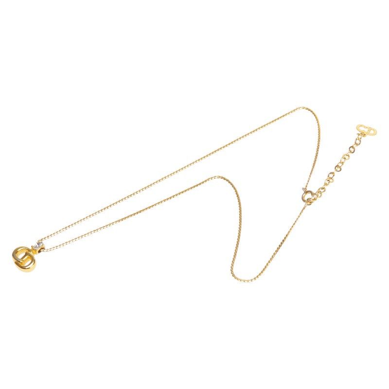Dior Dior Dior CD Logo Stone Necklace Metal Necklace DUTY FREE for USA Size ONE SIZE - 4 Thumbnail