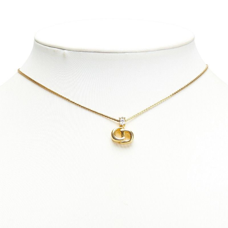 Dior Dior Dior CD Logo Stone Necklace Metal Necklace DUTY FREE for USA Size ONE SIZE - 7 Thumbnail