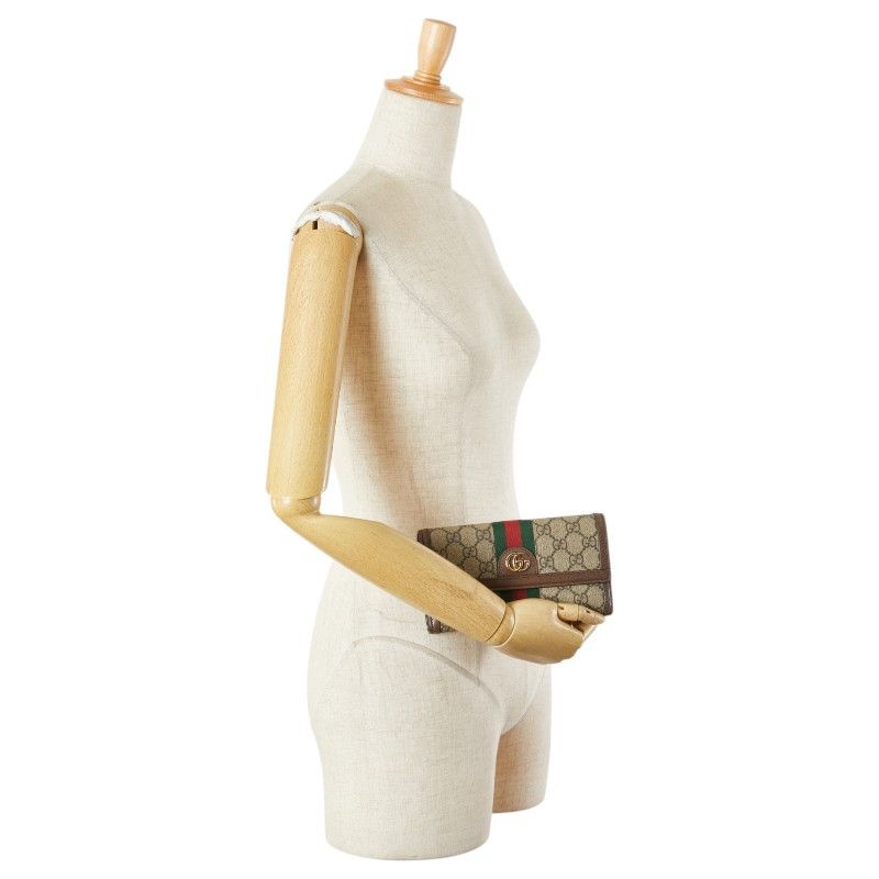 Gucci Gucci Gucci Ophidia GG Supreme Long Wallet Canvas Long Wallet 523153 Size ONE SIZE - 13 Thumbnail
