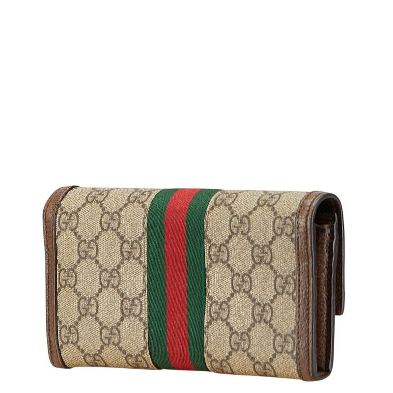 Gucci Gucci Gucci Ophidia GG Supreme Long Wallet Canvas Long Wallet 523153 Size ONE SIZE - 2 Thumbnail