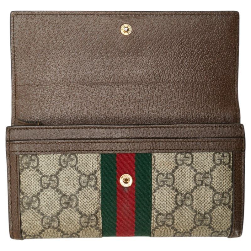 Gucci Gucci Gucci Ophidia GG Supreme Long Wallet Canvas Long Wallet 523153 Size ONE SIZE - 8 Thumbnail