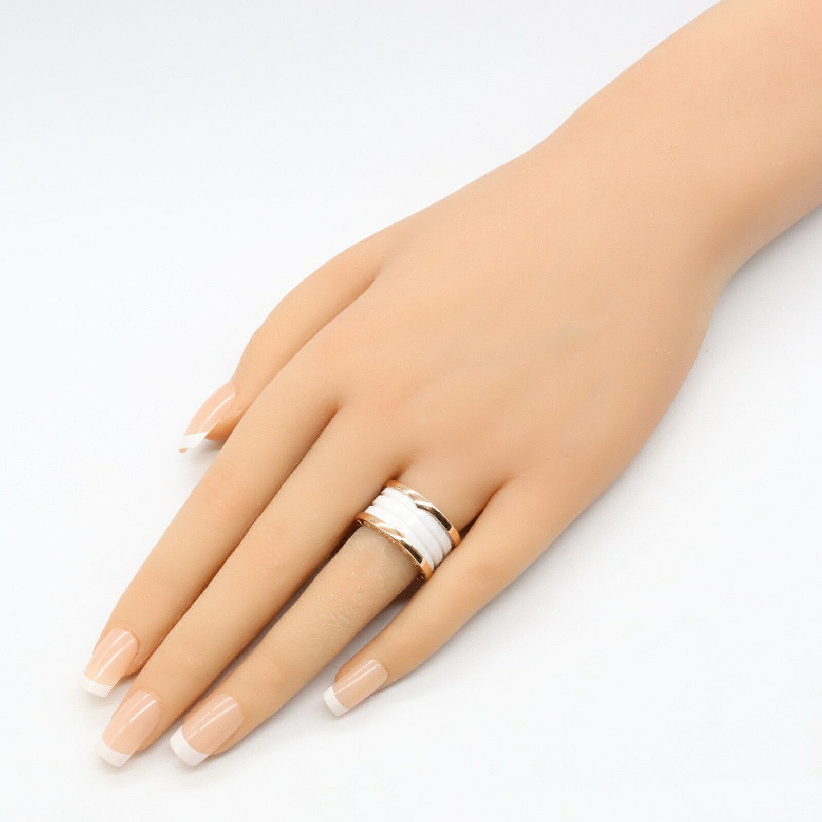 Bvlgari Bvlgari BVLGARI B-zero1 Au750 Ceramic Ring Size 9 Ceramic Ring DUTY FREE for USA Size ONE SIZE - 7 Thumbnail