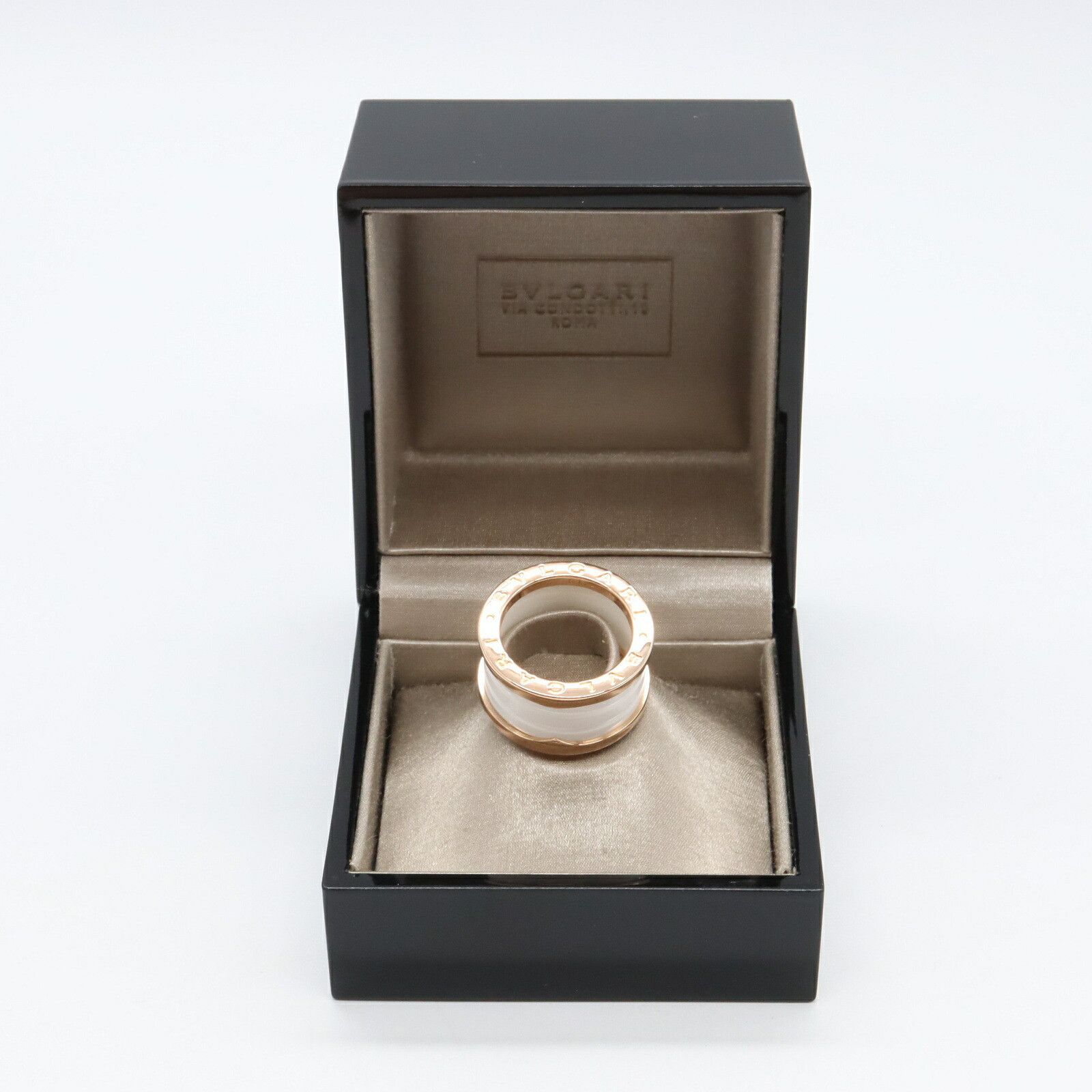 Bvlgari Bvlgari BVLGARI B-zero1 Au750 Ceramic Ring Size 9 Ceramic Ring DUTY FREE for USA Size ONE SIZE - 6 Thumbnail