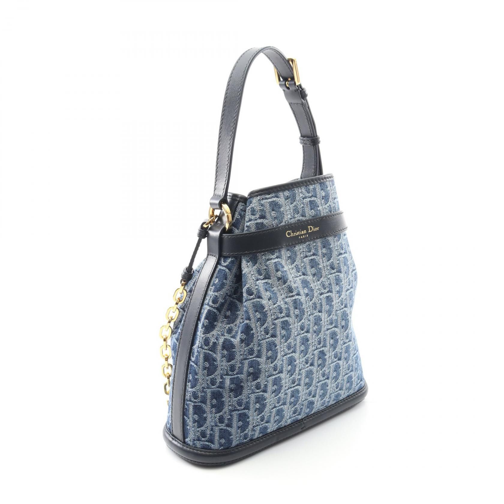 Dior Dior Dior C'est Dior Oblique Jacquard Denim Leather Shoulder Bag Denim Shoulder Bag M2271UTZQ M2271UDCE Size ONE SIZE - 2 Thumbnail