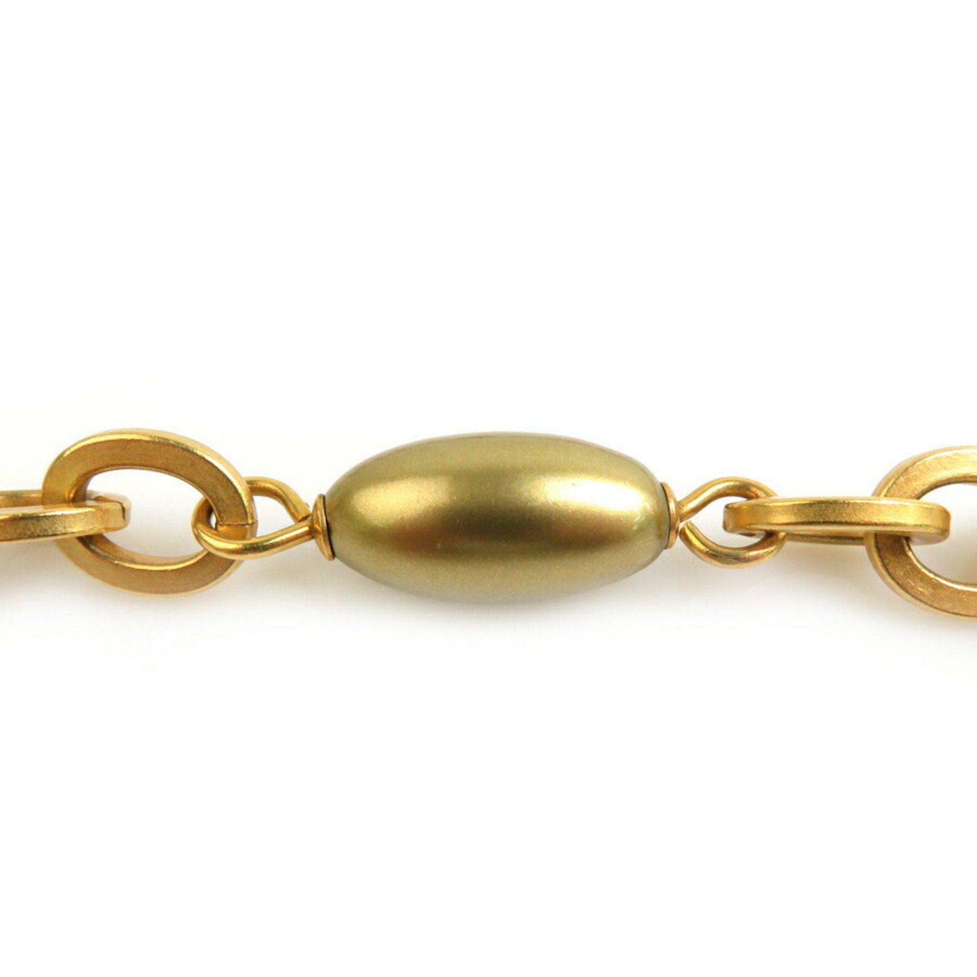 Chanel CHANEL Coco Mark Metal Faux Pearl Gold Necklace for Women e60665a Size ONE SIZE - 3 Thumbnail