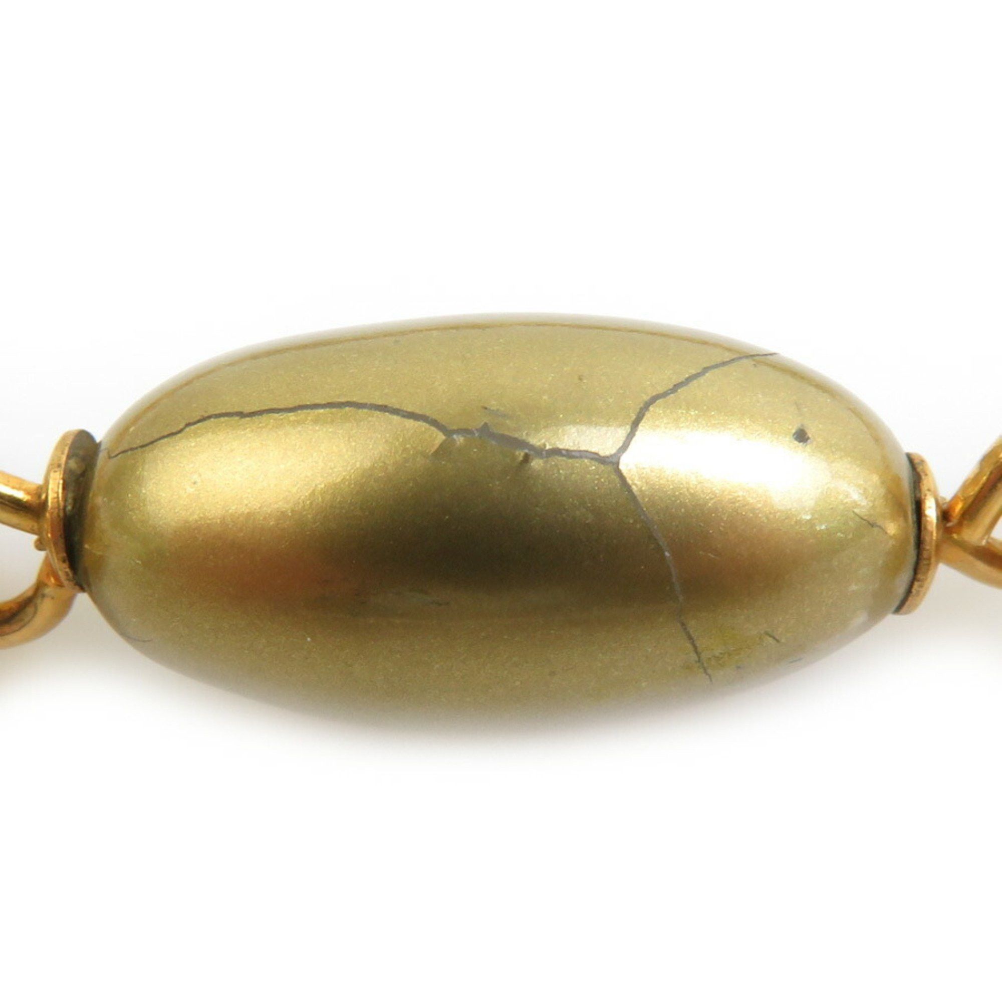 Chanel CHANEL Coco Mark Metal Faux Pearl Gold Necklace for Women e60665a Size ONE SIZE - 4 Thumbnail