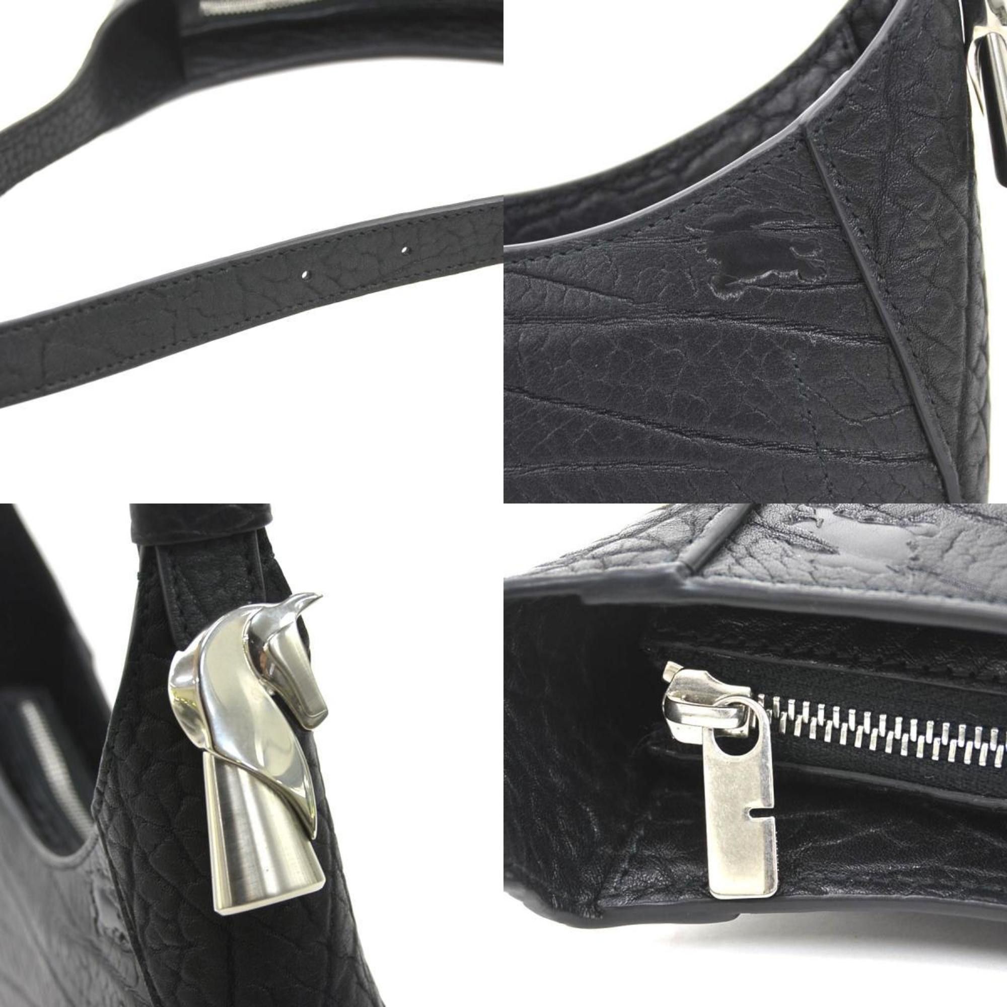 Burberry Burberry Shoulder Bag, Leather, Black, Women's, 56242g Size ONE SIZE - 4 Thumbnail
