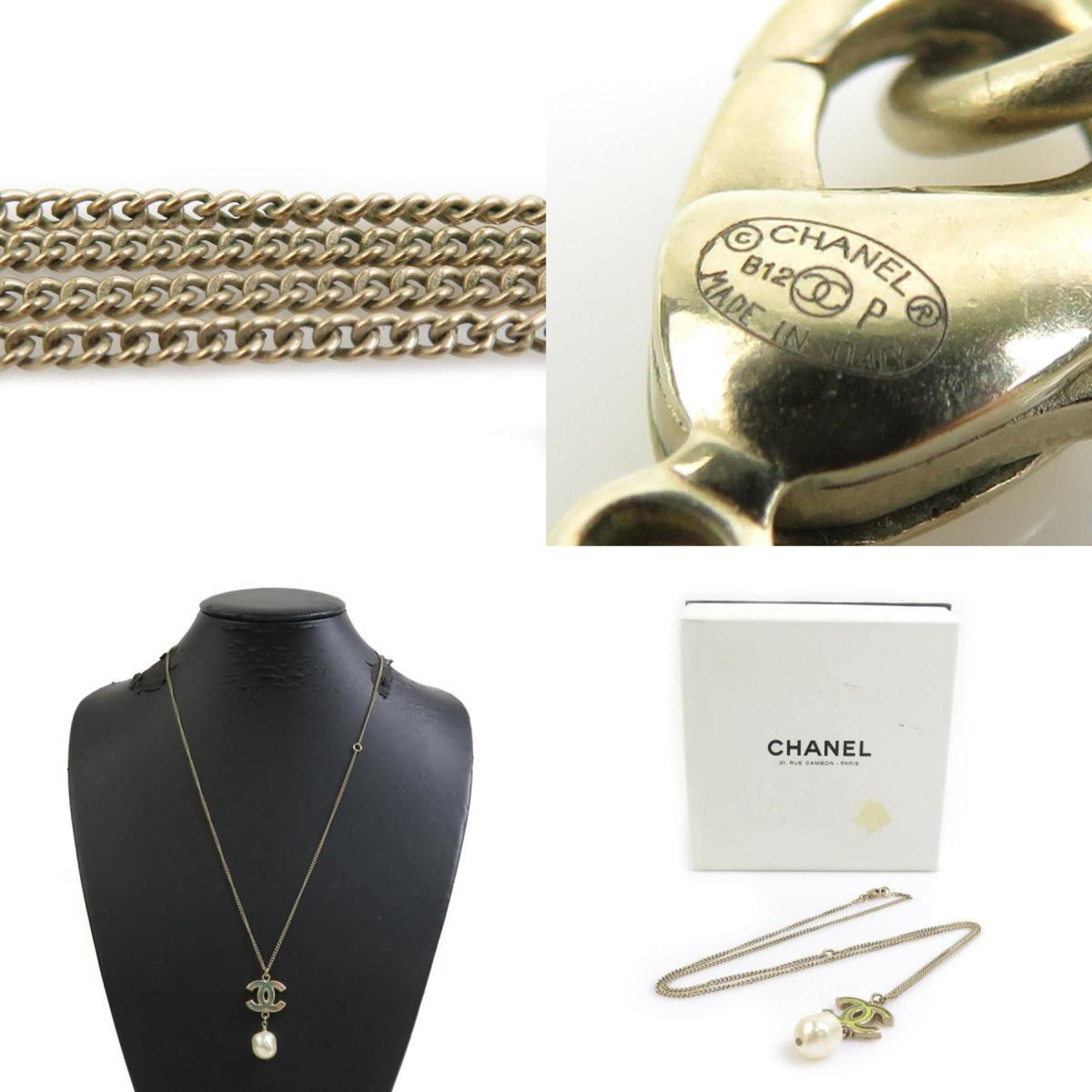 Chanel CHANEL Necklace, Metal, Faux Pearl, Gold, Women's, 56260g Size ONE SIZE - 5 Thumbnail