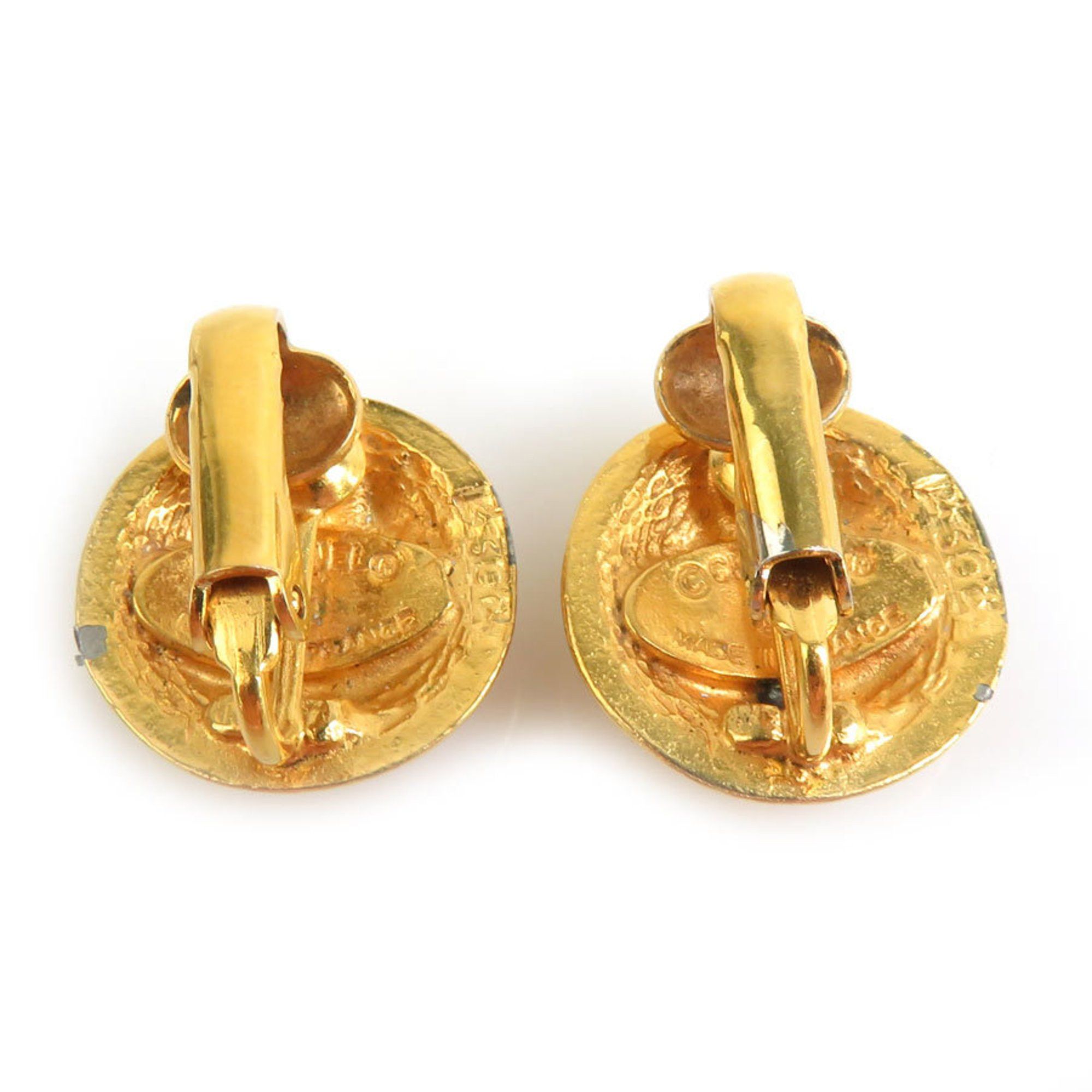 Chanel CHANEL Coco Mark Metal Gold Earrings for Women e60645i Size ONE SIZE - 4 Thumbnail