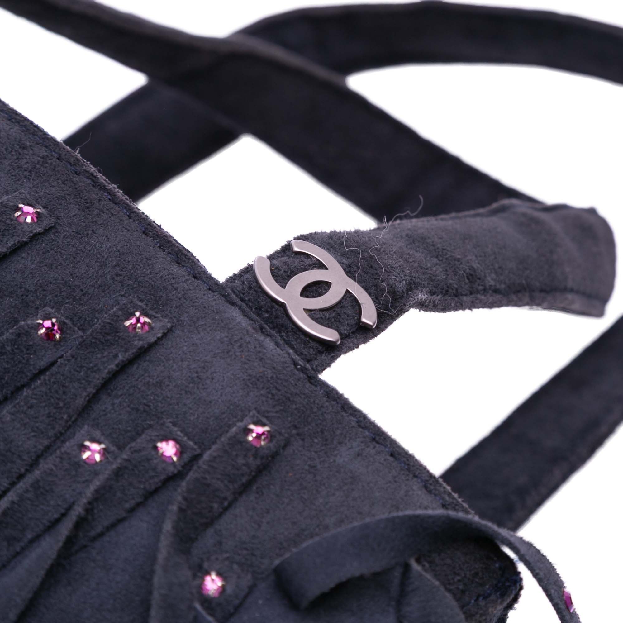 Chanel Chanel Mini Suede Studded Fringe Tote Size ONE SIZE - 8 Thumbnail