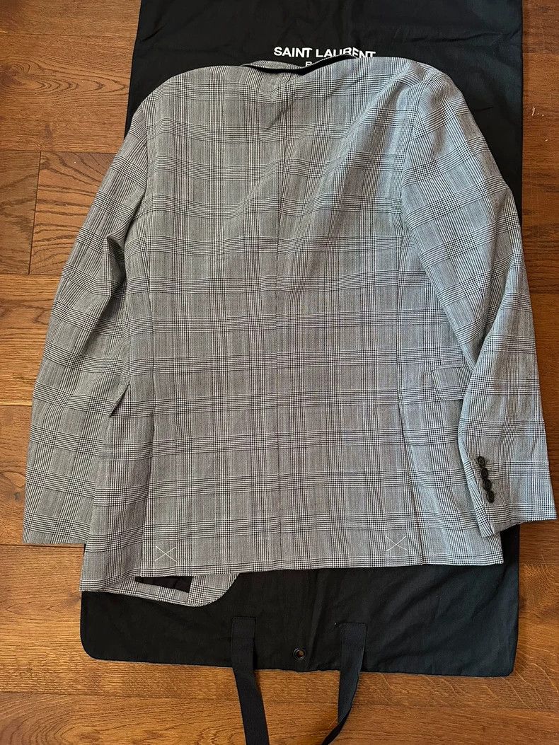 Burberry Burberry London Gray Check Blazer Size US XL / EU 56 / 4 - 2 Thumbnail