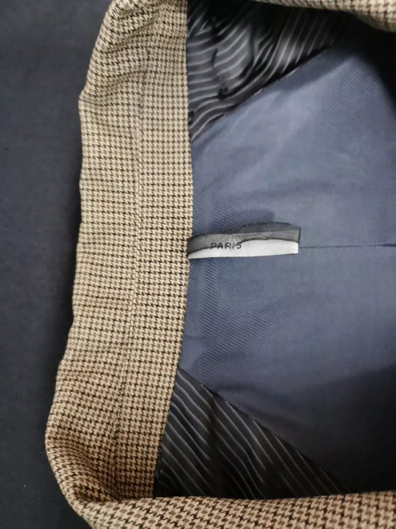 Hedi Slimane Dior Homme Hedi Slimane Houndstooth Coat Size US XXL / EU 58 / 5 - 4 Thumbnail