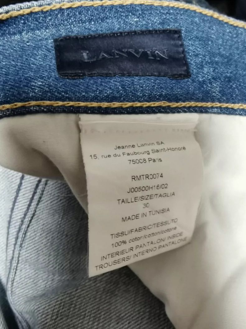 Lanvin Lanvin Two-Tone Distressed Denim Jeans Size US 30 / EU 46 - 5 Thumbnail
