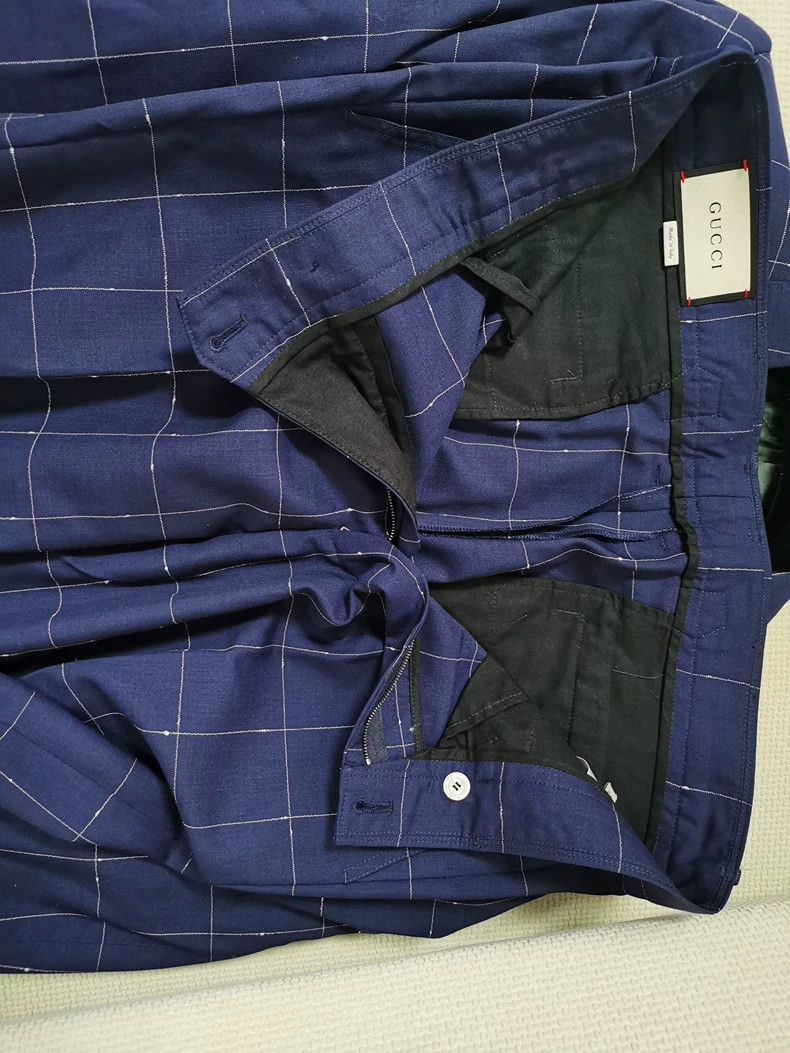 Gucci Gucci Plaid Embroidered Suit Set Size US XXL / EU 58 / 5 - 10 Thumbnail