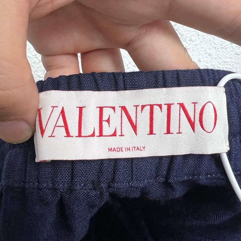 Valentino Valentino Navy Logo Shorts Size US 34 / EU 50 - 3 Thumbnail