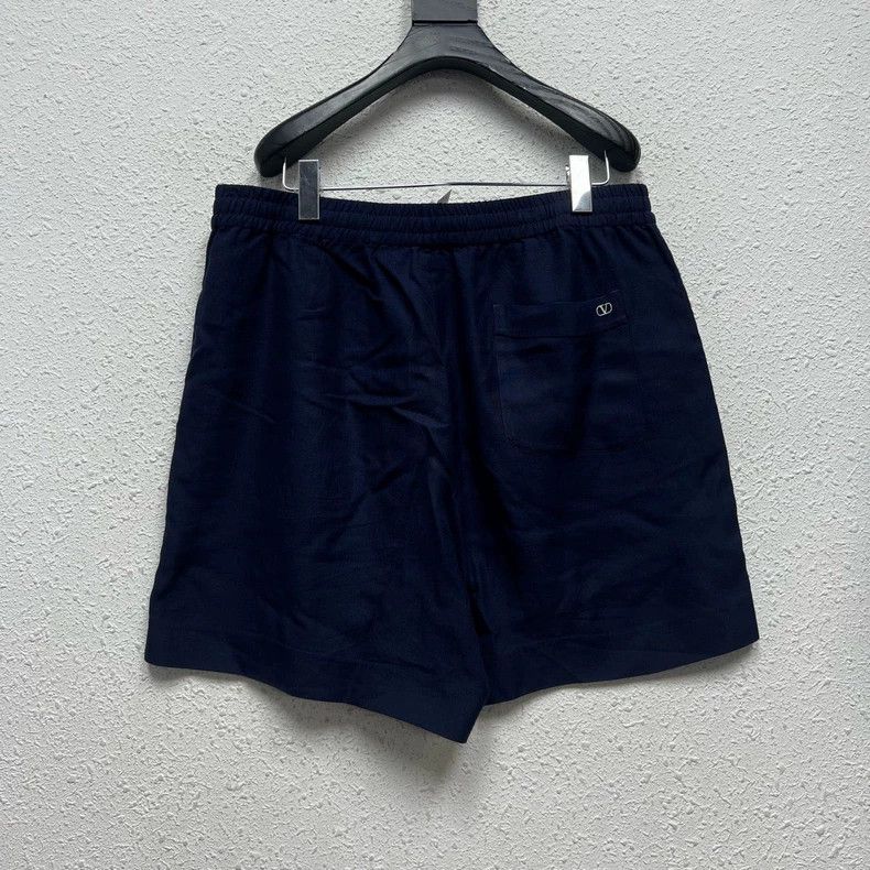 Valentino Valentino Navy Logo Shorts Size US 34 / EU 50 - 2 Thumbnail