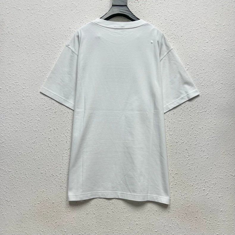 Dior Dior White Chest Logo Short Sleeve T-Shirt Size US XL / EU 56 / 4 - 2 Thumbnail