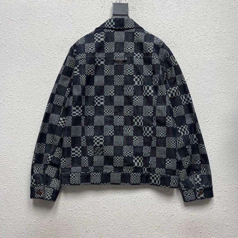 Louis Vuitton Louis Vuitton Checkerboard Denim Jacket Size US M / EU 48-50 / 2 - 2 Thumbnail