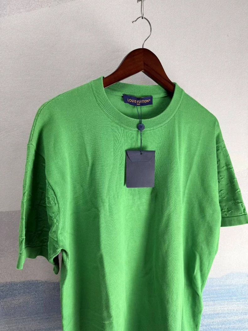 Louis Vuitton Louis Vuitton Green Printed Short Sleeve Tee Size US L / EU 52-54 / 3 - 2 Thumbnail