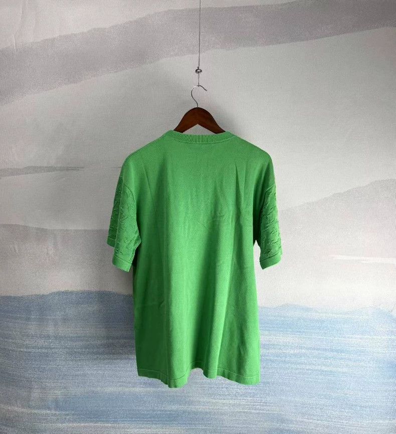 Louis Vuitton Louis Vuitton Green Printed Short Sleeve Tee Size US L / EU 52-54 / 3 - 3 Thumbnail