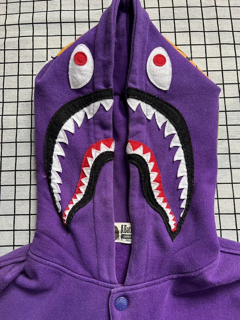 Bape BAPE Purple Shark Hooded Jacket Size US M / EU 48-50 / 2 - 2 Thumbnail