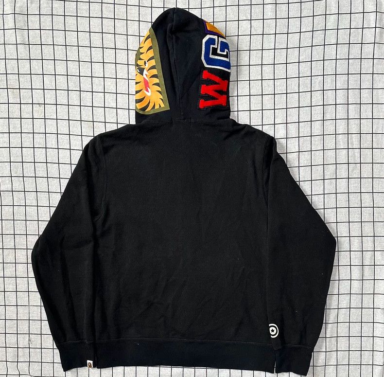 Bape Bape Black Shark Zip-Up Hoodie Size US XL / EU 56 / 4 - 2 Thumbnail