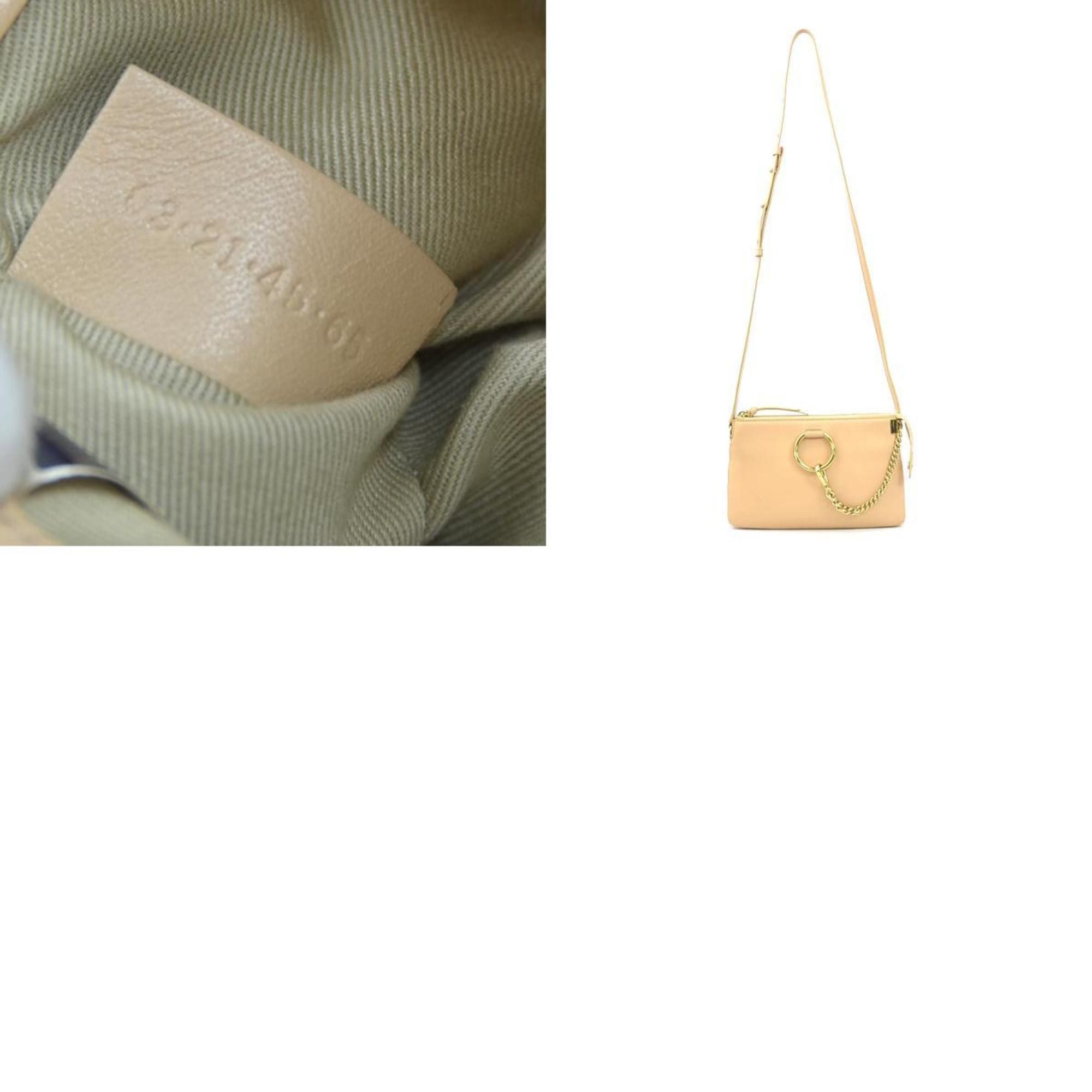 Chloe Chloé Chloe FAYE Shoulder Bag in Pink Beige and Gold Leather, Women's, e60633r Size ONE SIZE - 5 Thumbnail