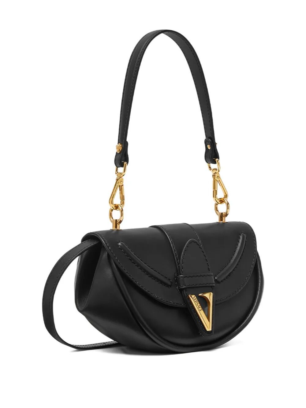 Versace "VIRTUS" SMALL SHOULDER BAG CALF LEATHER Size ONE SIZE - 4 Thumbnail