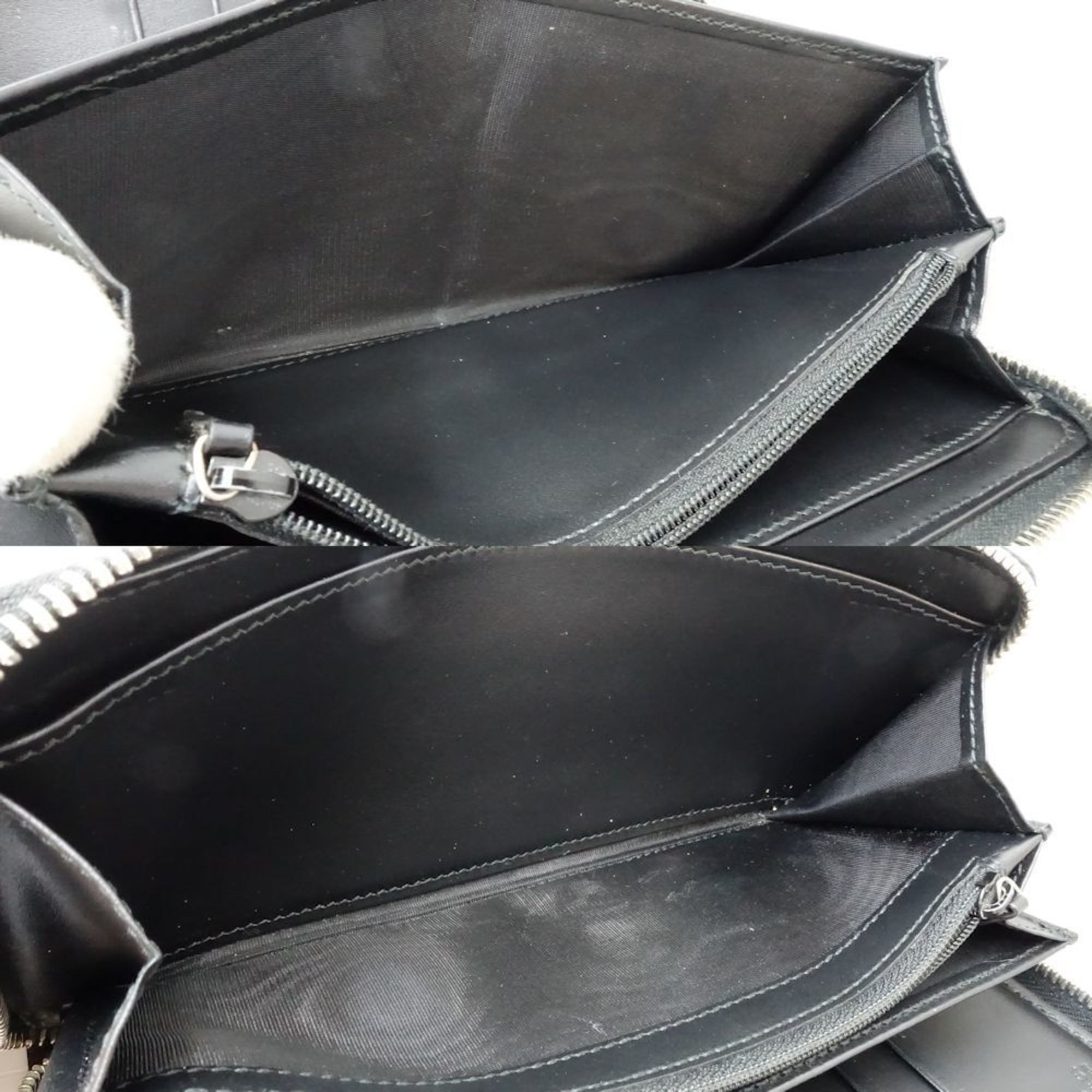 Gucci GUCCI Micro Guccissima Zippy Organizer Long Wallet, Black Leather, 233194, 181556 Size ONE SIZE - 8 Thumbnail