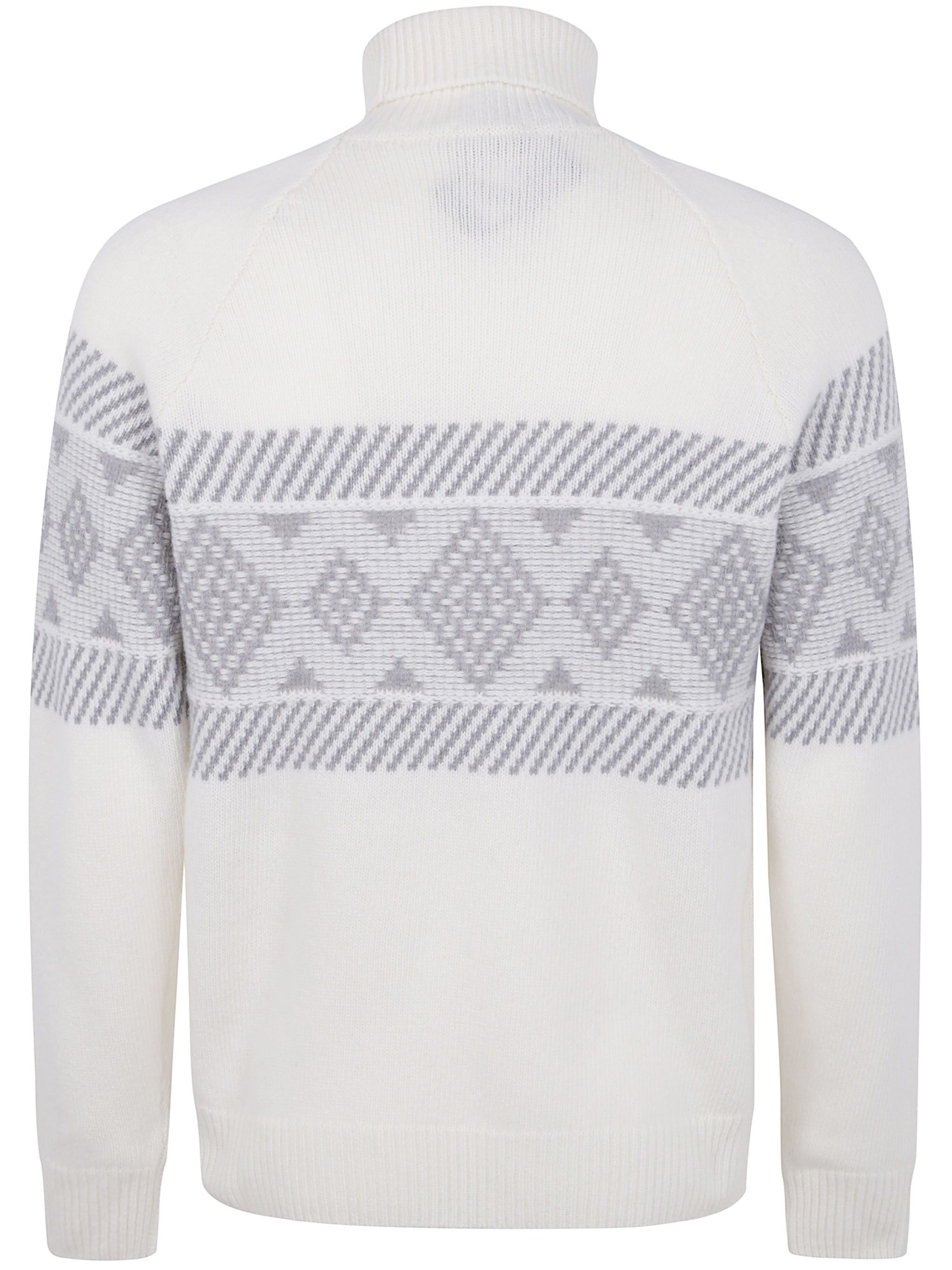 Barba Napoli TURTLE NECK CENTRAL EMBROIDER SWEATER Size US M / EU 48-50 / 2 - 2 Thumbnail