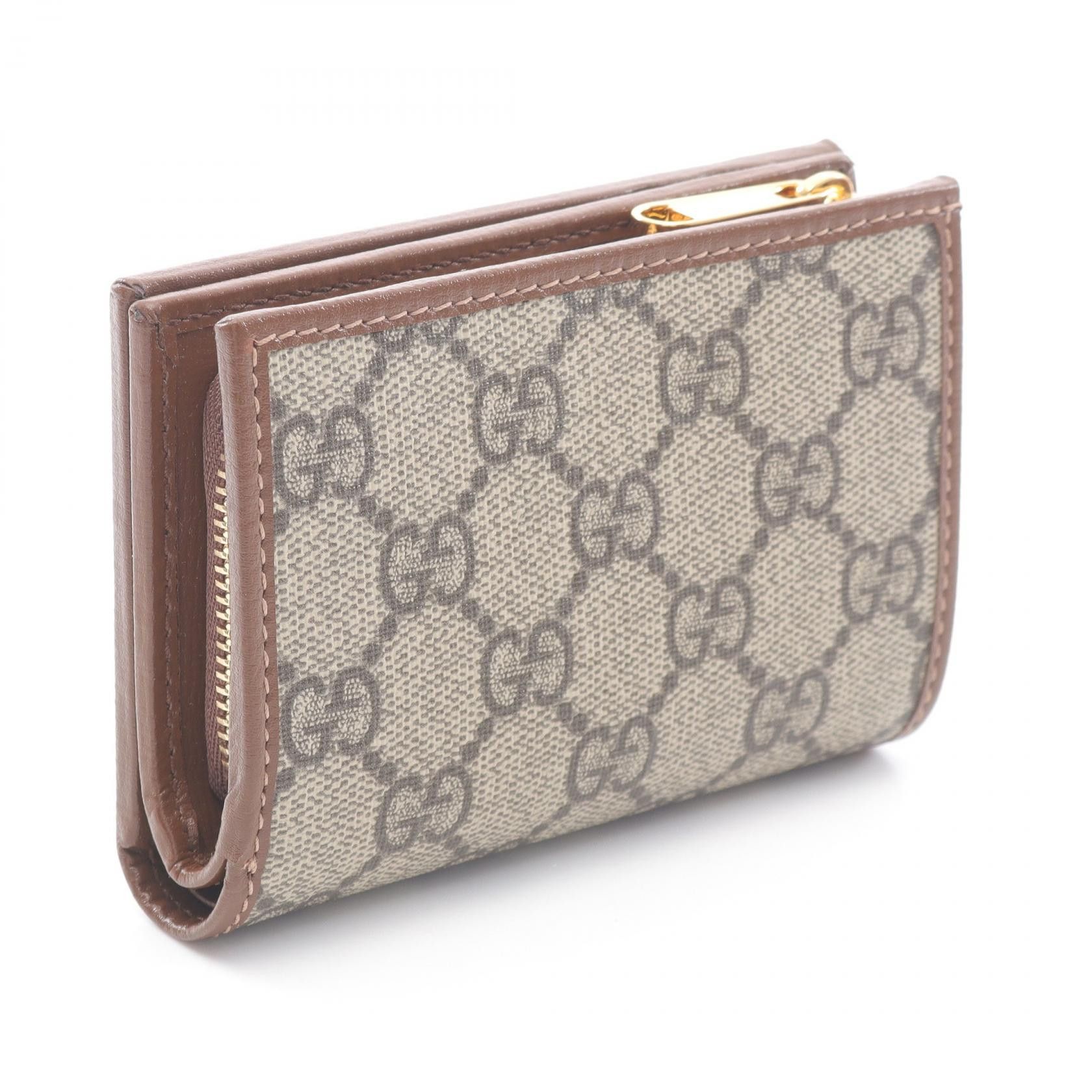 Gucci Gucci Gucci Horsebit 1955 GG Supreme Leather PVC Wallet Leather Short Wallet 72684692TCG8563 Size ONE SIZE - 2 Thumbnail