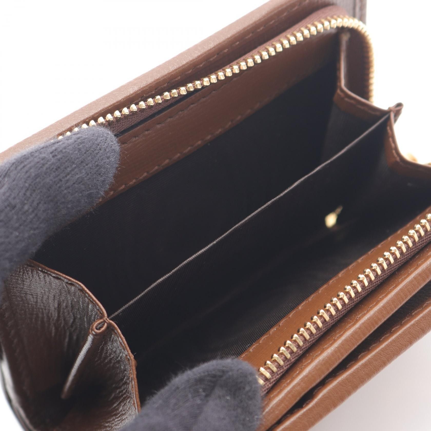 Gucci Gucci Gucci Horsebit 1955 GG Supreme Leather PVC Wallet Leather Short Wallet 72684692TCG8563 Size ONE SIZE - 4 Thumbnail