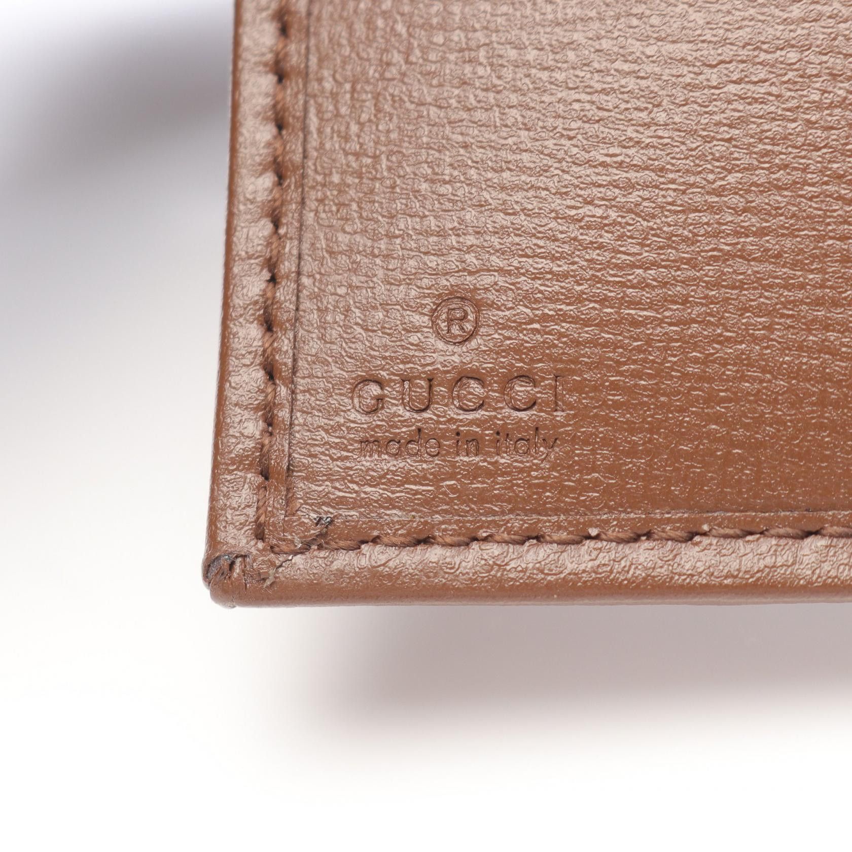 Gucci Gucci Gucci Horsebit 1955 GG Supreme Leather PVC Wallet Leather Short Wallet 72684692TCG8563 Size ONE SIZE - 5 Thumbnail