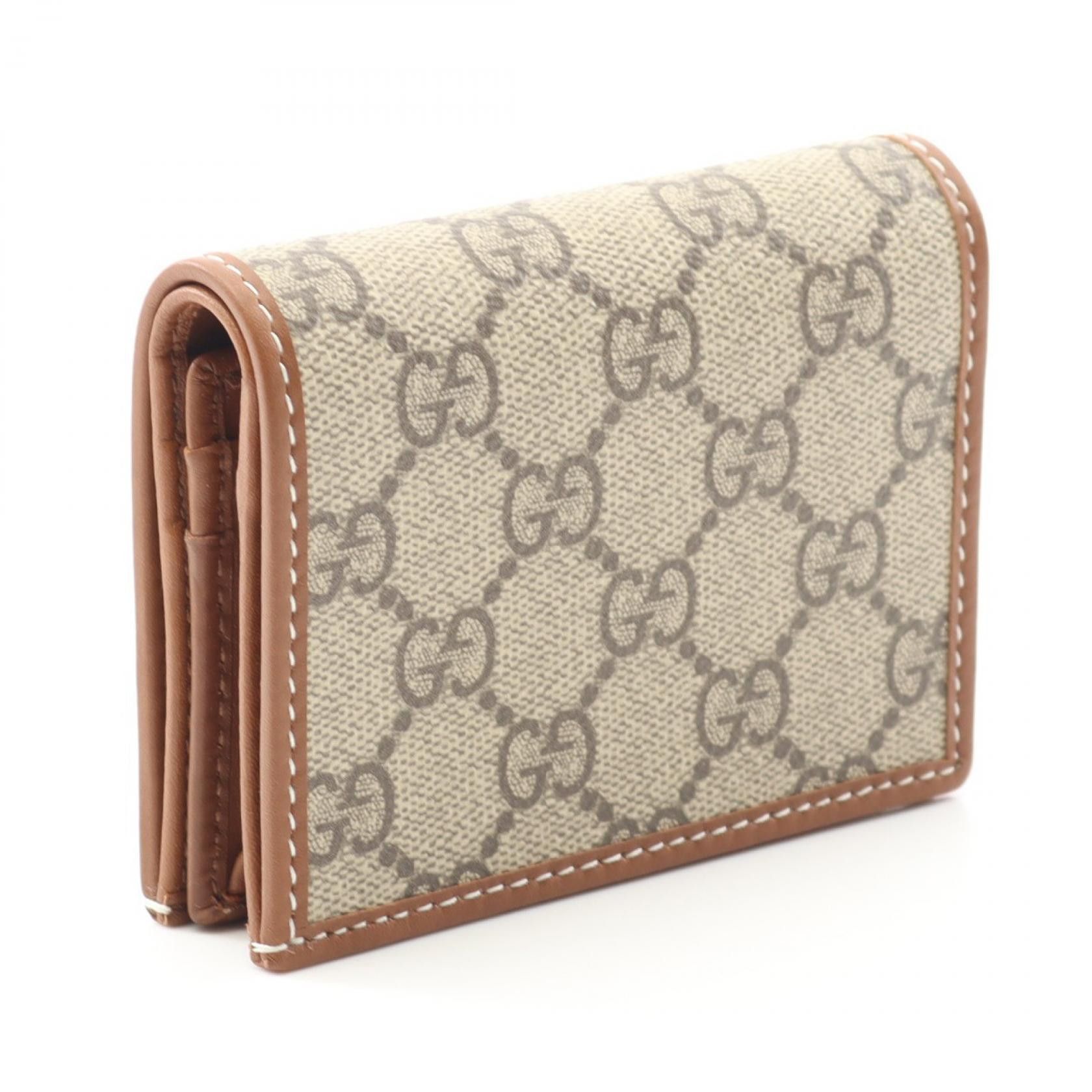 Gucci Gucci Gucci Horsebit 1955 GG Supreme Leather Bifold Wallet Leather Short Wallet 621887FAD6L9758 Size ONE SIZE - 2 Thumbnail