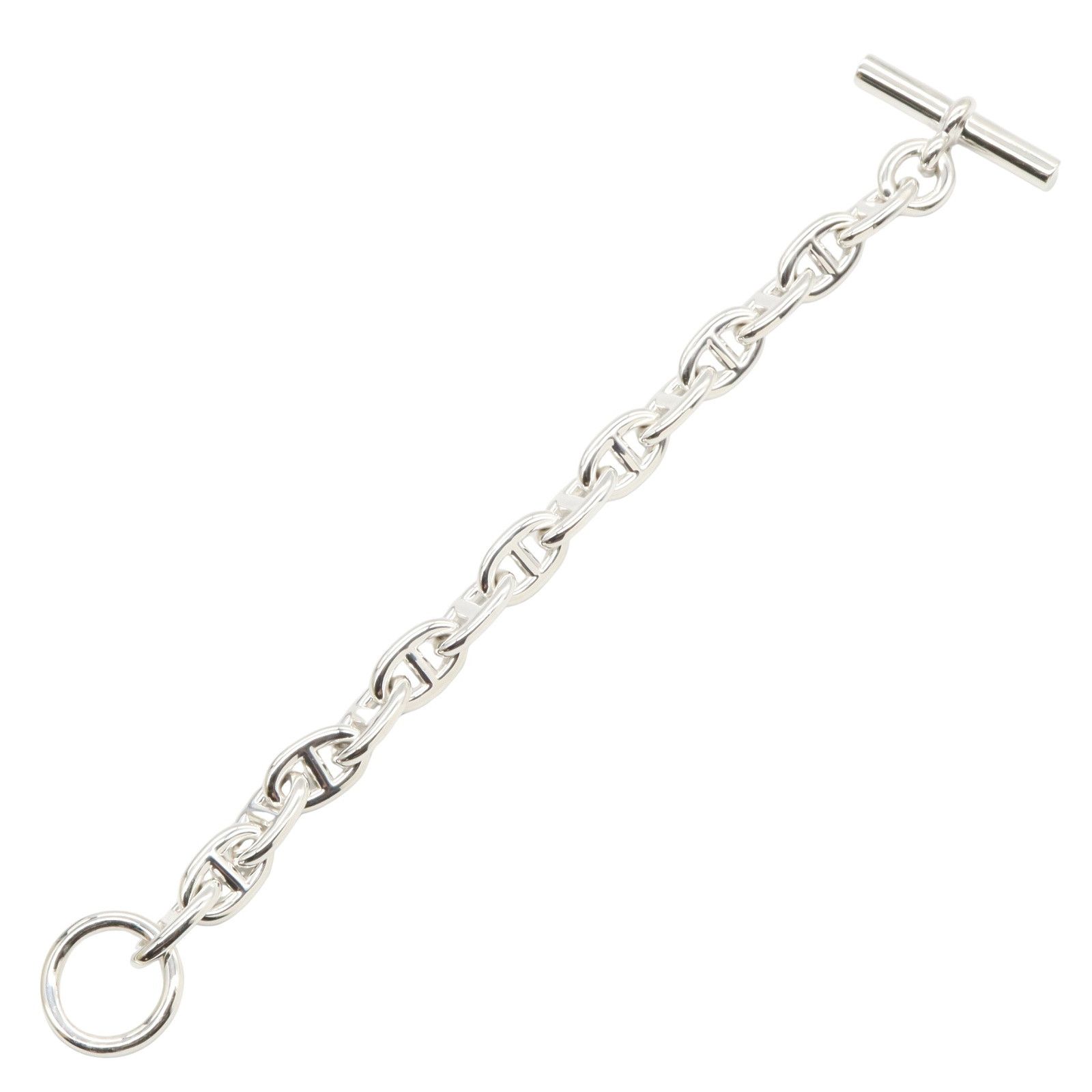 Hermes Hermes Hermes Chaine d'Ancre MM Silver925 Bracelet Metal Bracelet Size ONE SIZE - 3 Thumbnail
