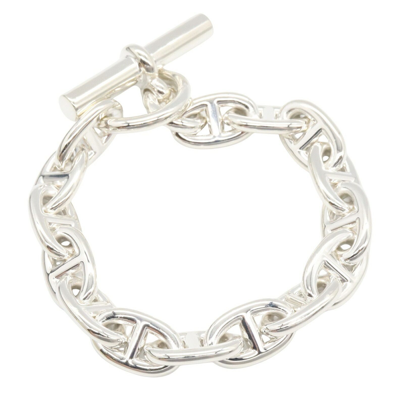 Hermes Hermes Hermes Chaine d'Ancre MM Silver925 Bracelet Metal Bracelet Size ONE SIZE - 2 Thumbnail