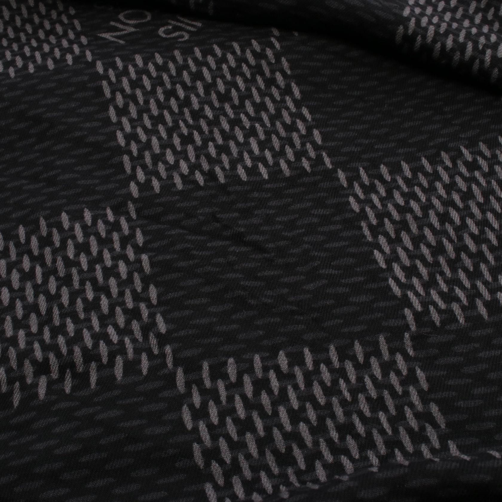 Louis Vuitton Louis Vuitton Louis Vuitton × NIGO Etole Damier Giant Wave Monogram Wool Stole Canvas Shawl MP2697 Size ONE SIZE - 5 Thumbnail