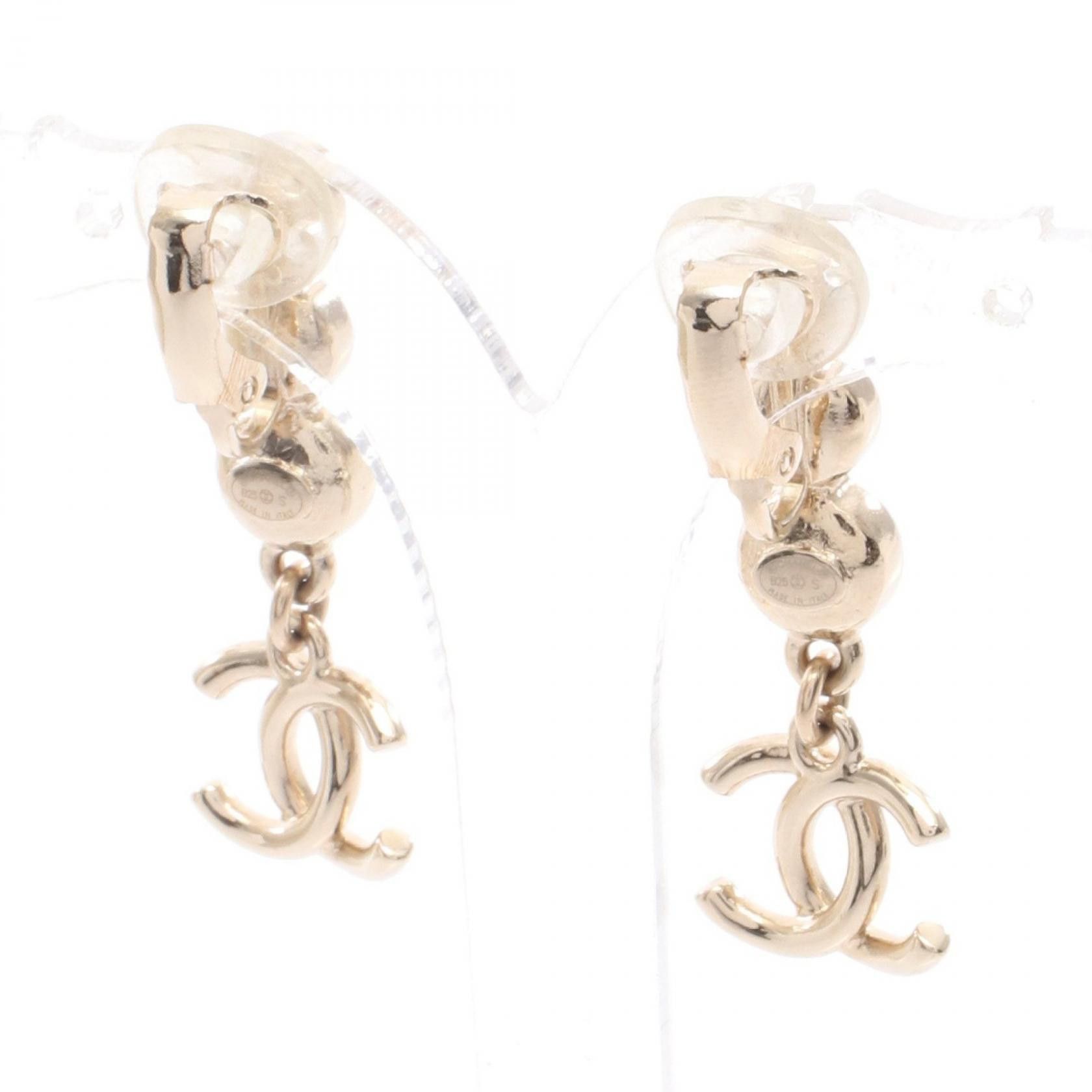 Chanel Chanel Chanel Coco Mark Earrings Metal Earrings Size ONE SIZE - 2 Thumbnail