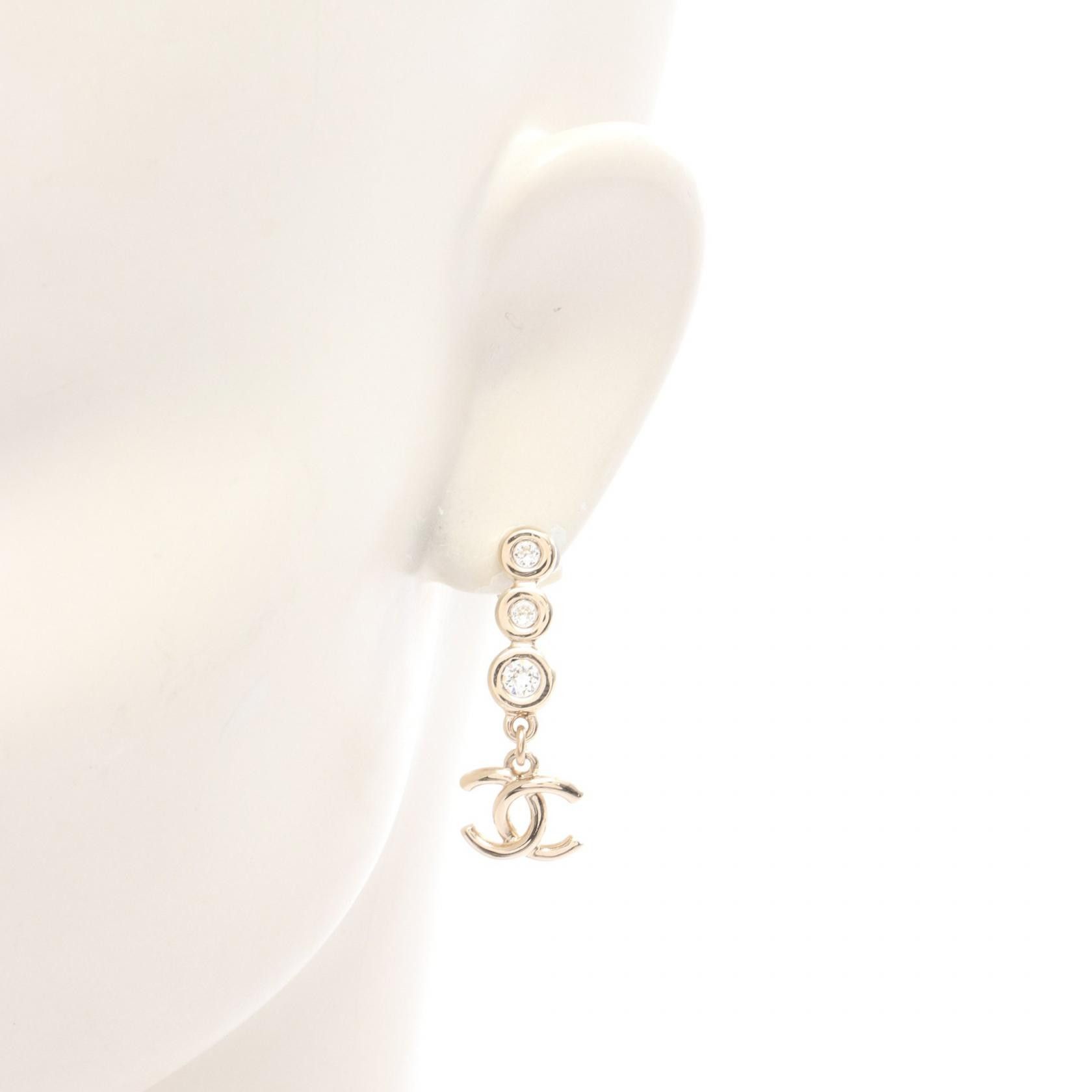 Chanel Chanel Chanel Coco Mark Earrings Metal Earrings Size ONE SIZE - 4 Thumbnail
