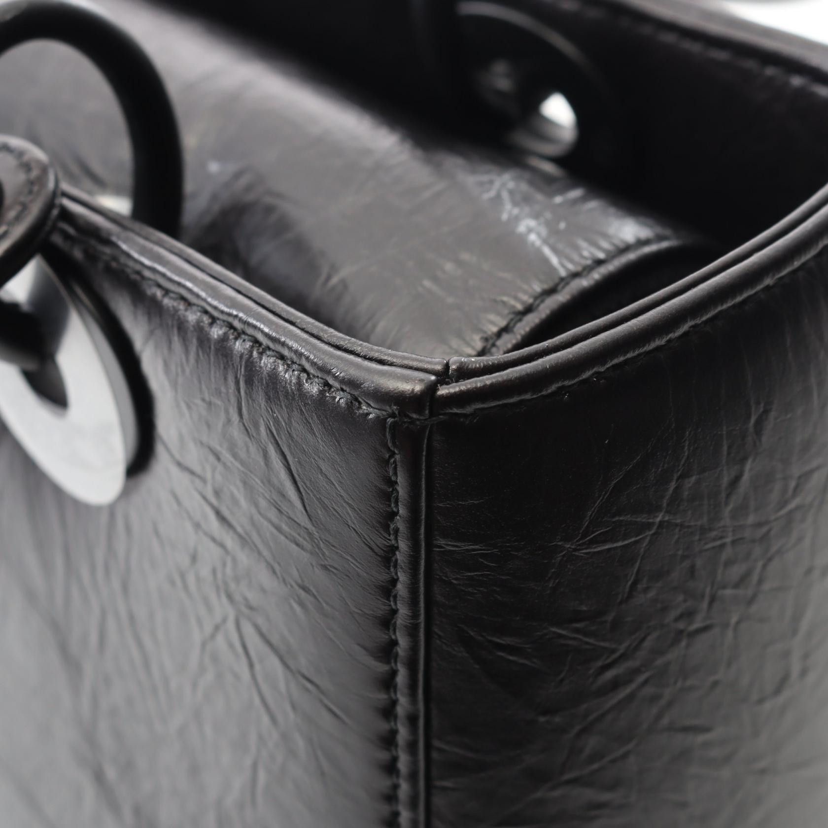 Dior Dior Dior LADY DIOR Leather Handbag Leather Handbag Size ONE SIZE - 8 Thumbnail
