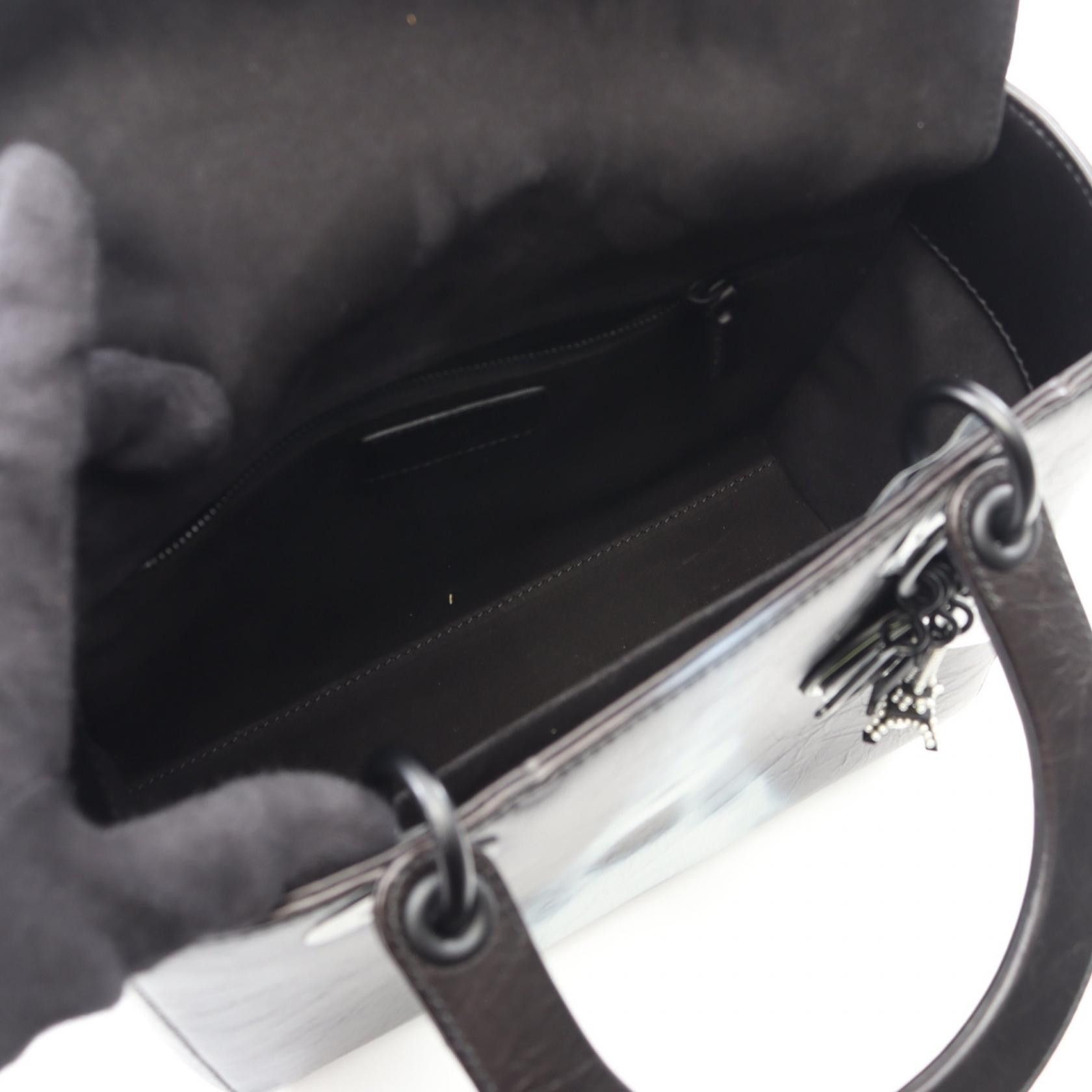 Dior Dior Dior LADY DIOR Leather Handbag Leather Handbag Size ONE SIZE - 3 Thumbnail