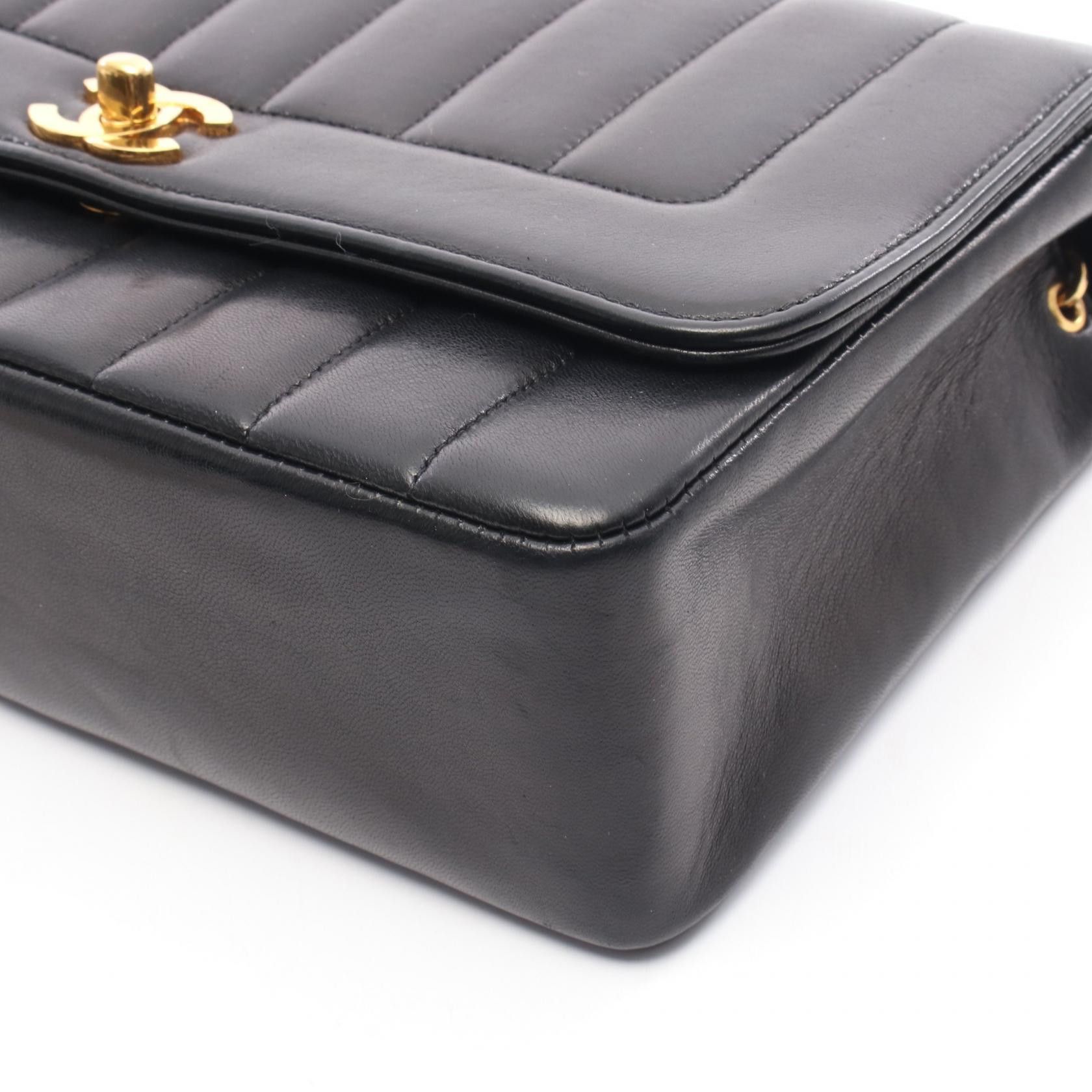 Chanel Chanel Chanel Mademoiselle Lambskin Shoulder Bag Leather Shoulder Bag Size ONE SIZE - 8 Thumbnail