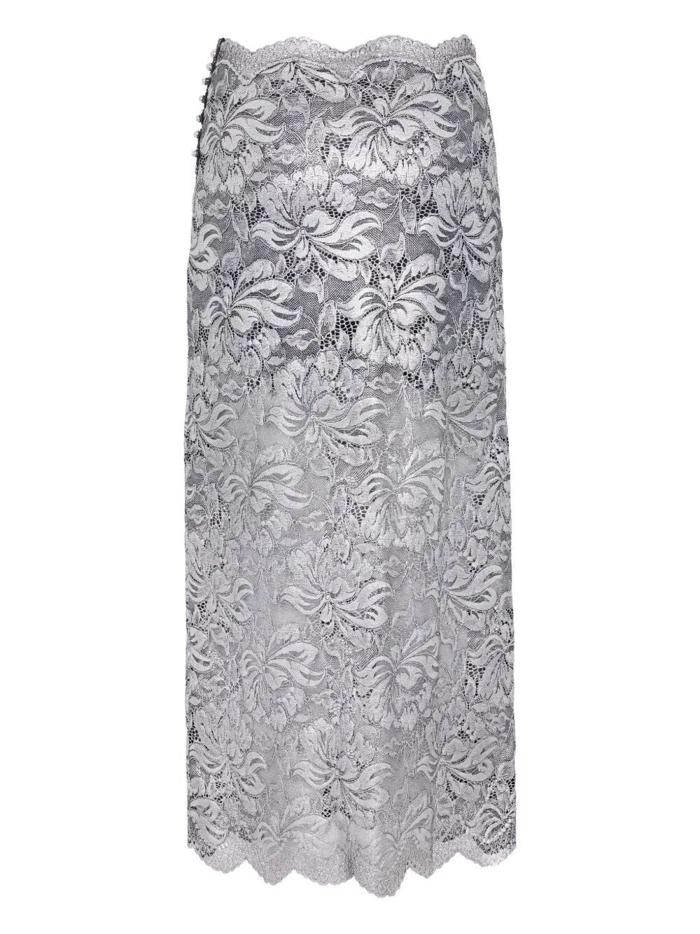 Paco Rabanne LONG LACE SKIRT Size 30" / US 8 / IT 44 - 4 Thumbnail
