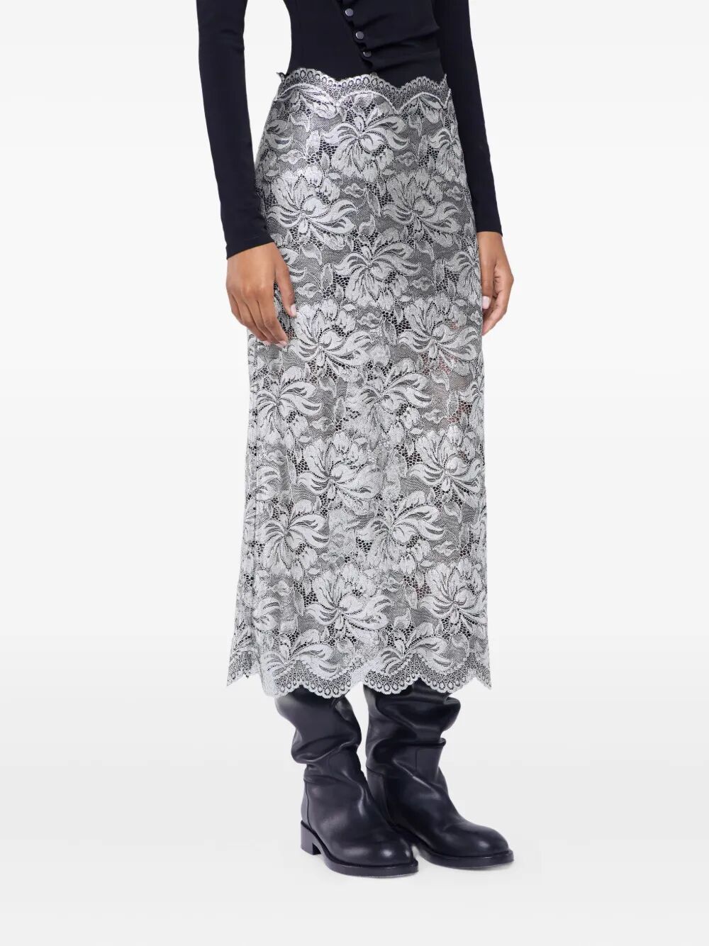 Paco Rabanne LONG LACE SKIRT Size 30" / US 8 / IT 44 - 3 Thumbnail