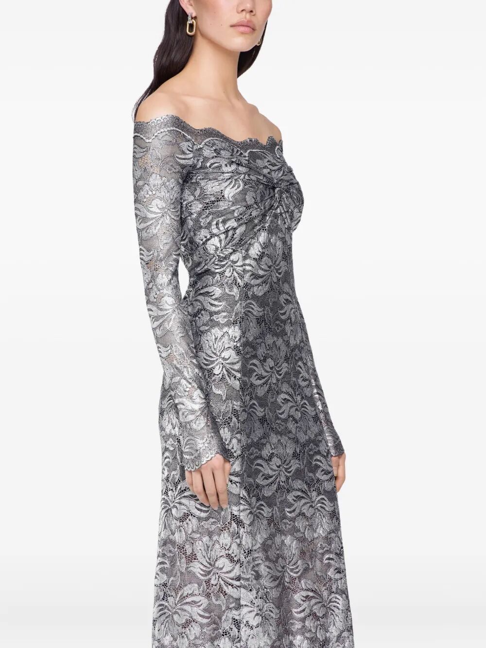 Paco Rabanne LONG SLEEVES LONG LACE DRESS Size M / US 6-8 / IT 42-44 - 4 Thumbnail
