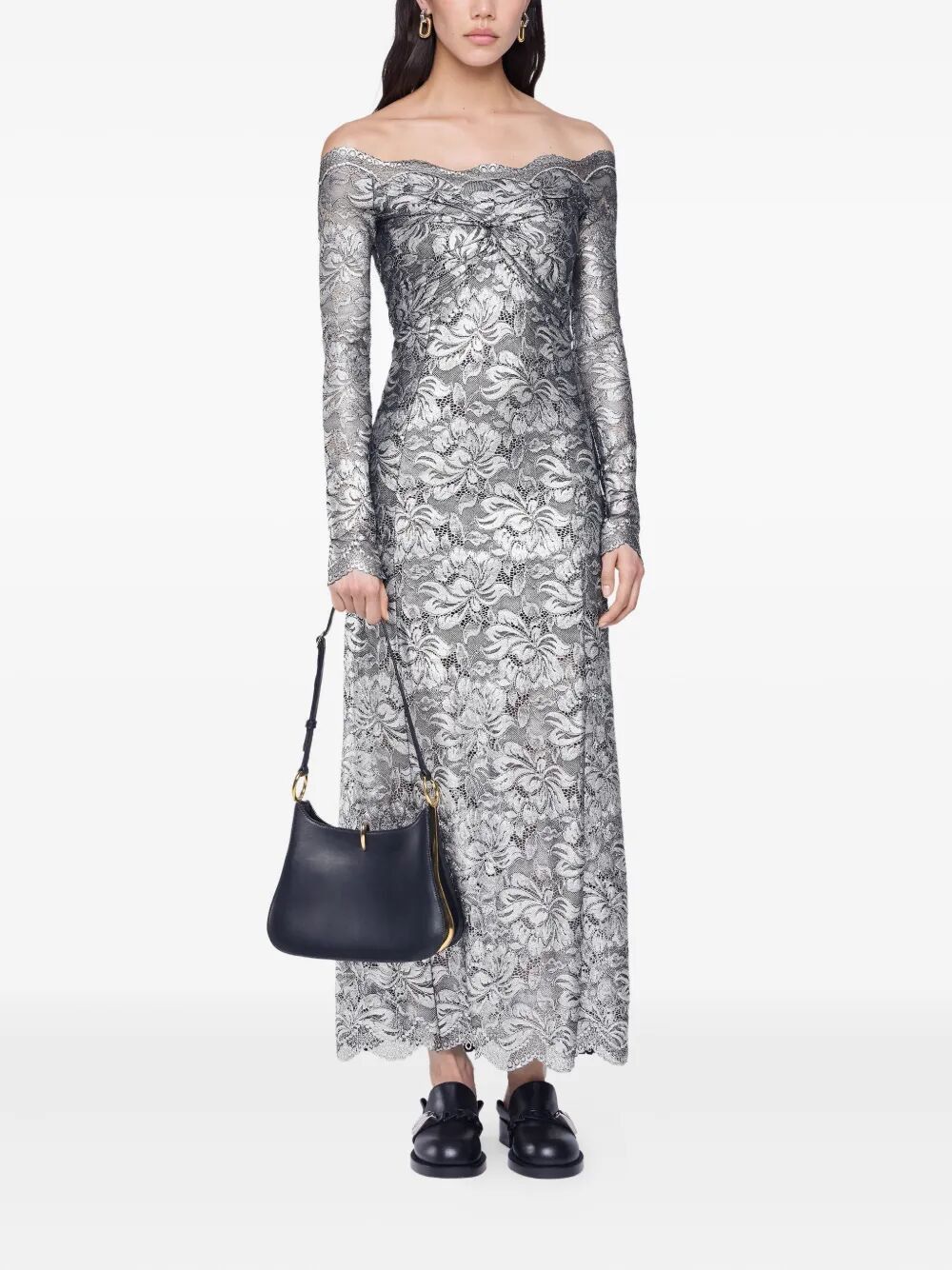 Paco Rabanne LONG SLEEVES LONG LACE DRESS Size M / US 6-8 / IT 42-44 - 2 Thumbnail