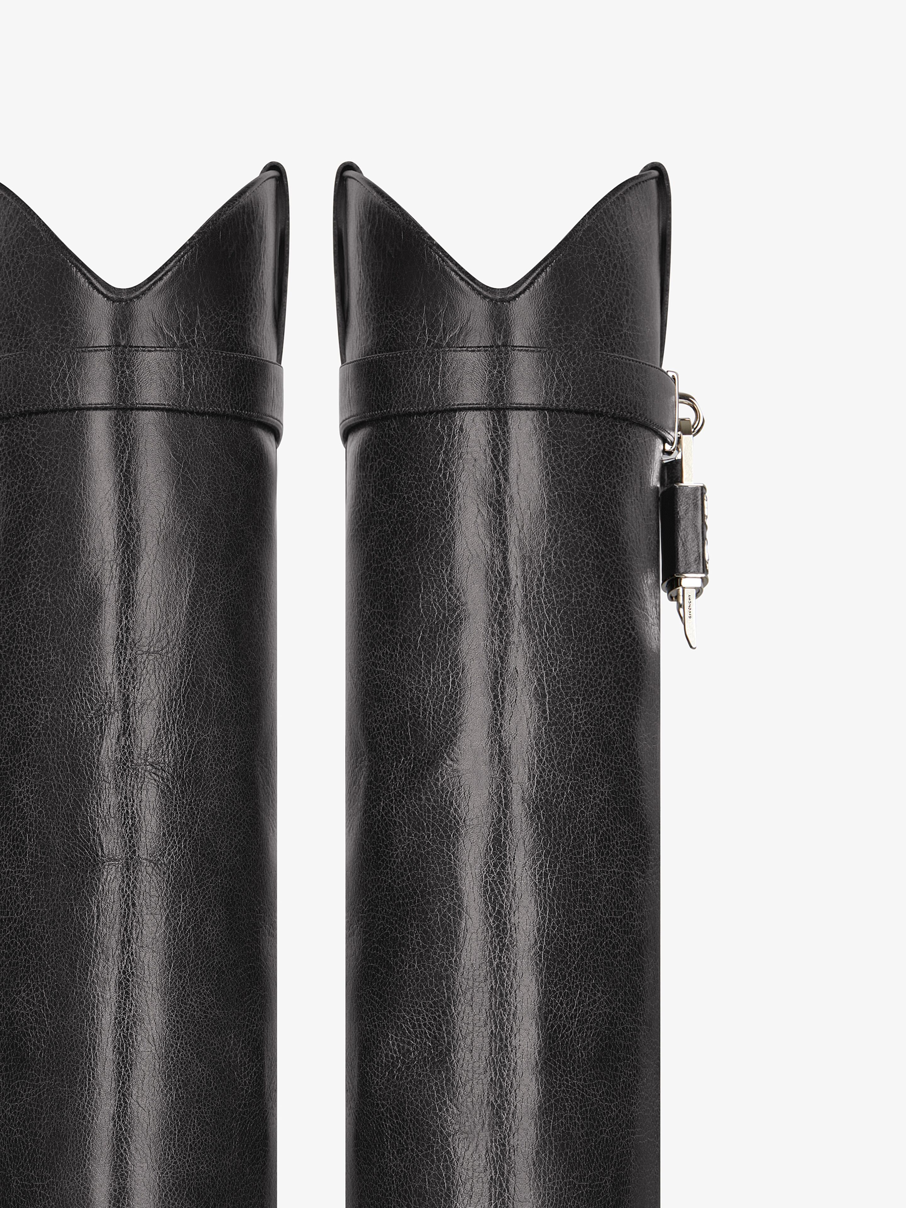Givenchy SHARK LOCK COWBOY BOOTS IN AGED LEATHER Size US 9 / IT 39 - 5 Thumbnail
