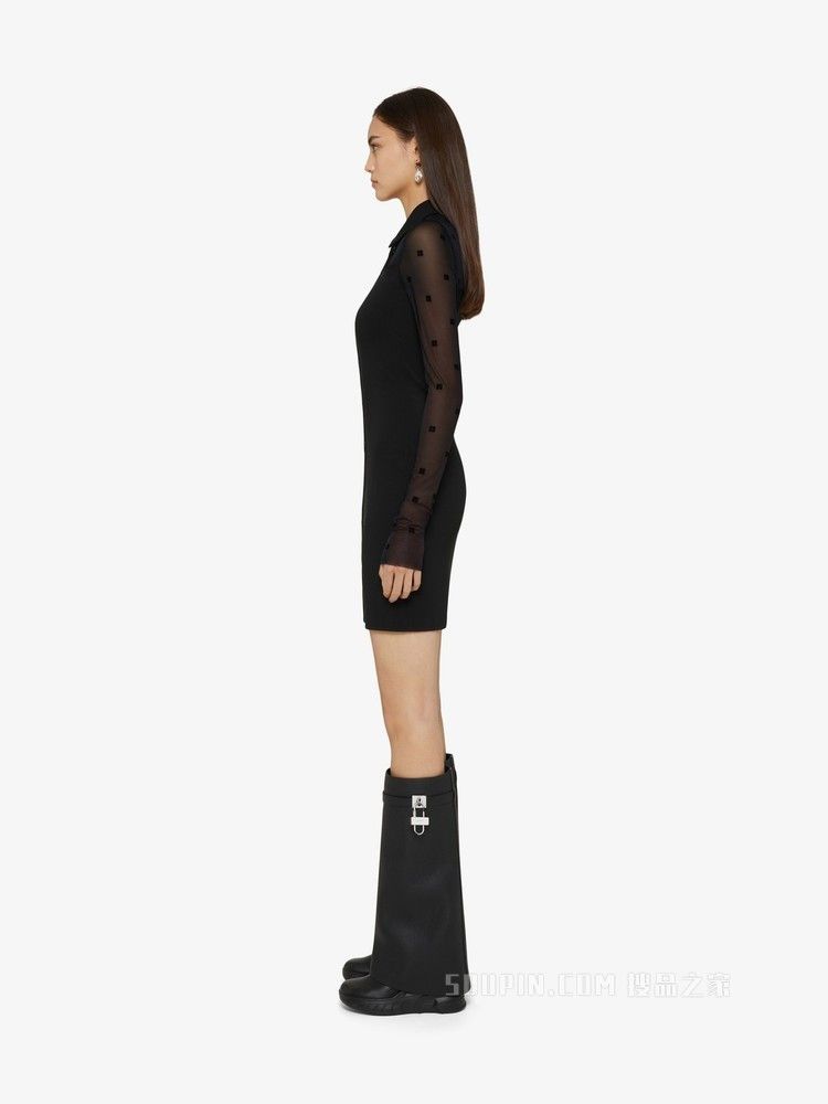 Givenchy SHARK LOCK BIKER BOOTS IN GRAINED LEATHER Size US 8 / IT 38 - 2 Thumbnail